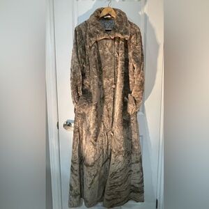 Elegant Faux Fur Long Coat